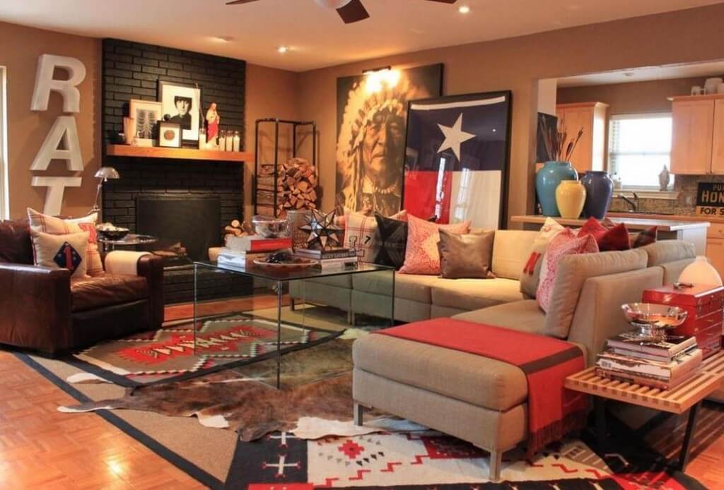 Red White And Blue Living Room Ideas