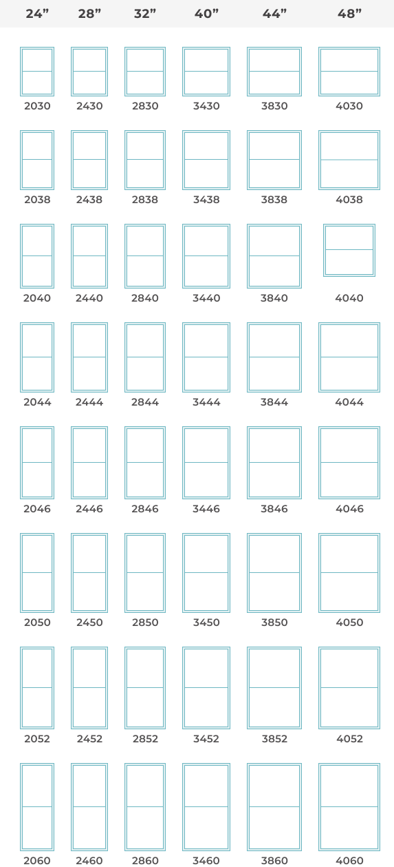 What Are Standard Window Sizes Window Size Charts Modernize