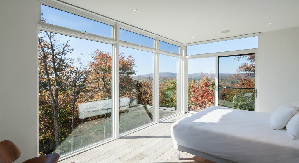 Image of floor to ceiling custom windows with a lot of natural light