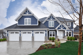 siding installation on modern home