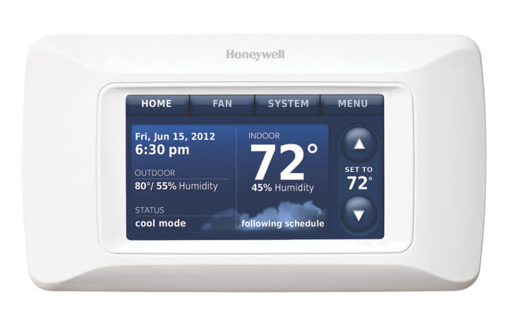 The Honeywell Prestige smart thermostat.