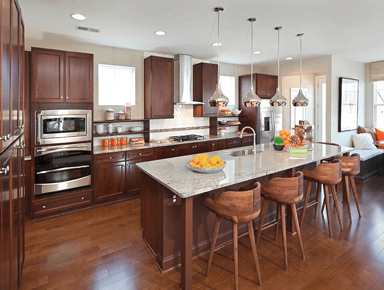 Caption: Image featuring Progress Lighting’s Kiss pendants.