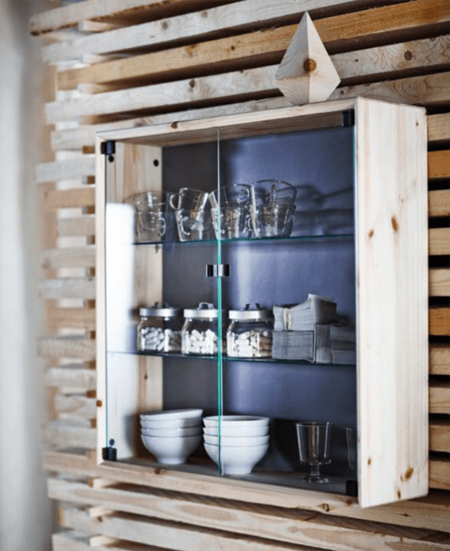 Ikea Nornas glass cabinet