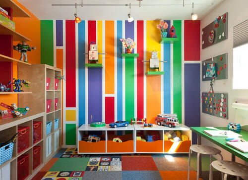 A bright playroom