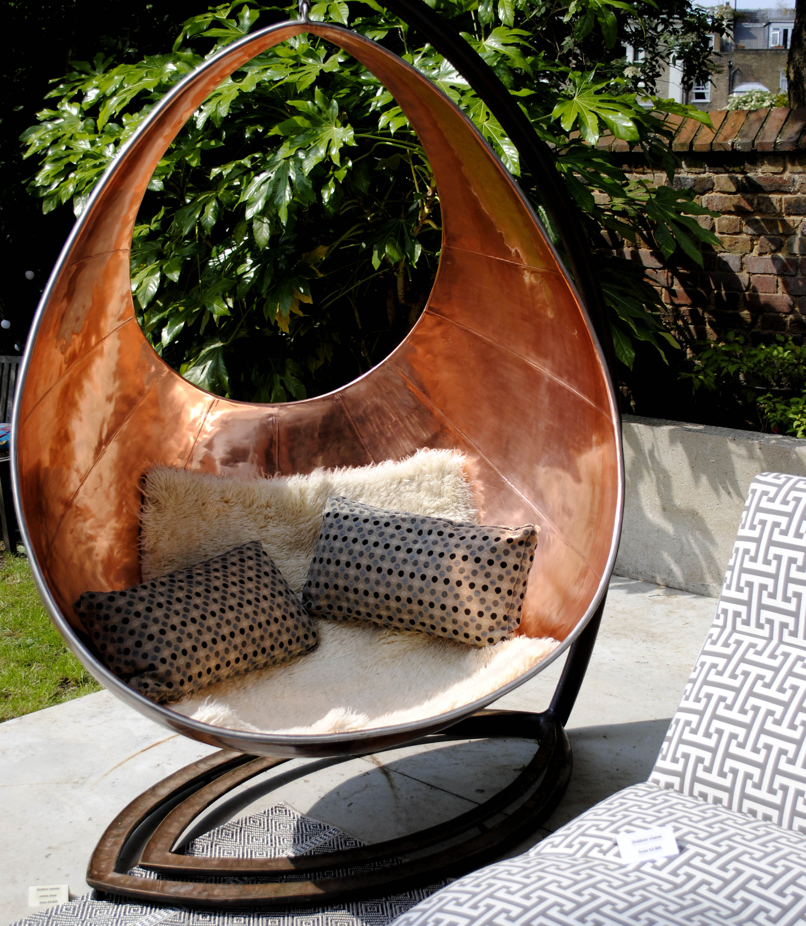 garden copper swing