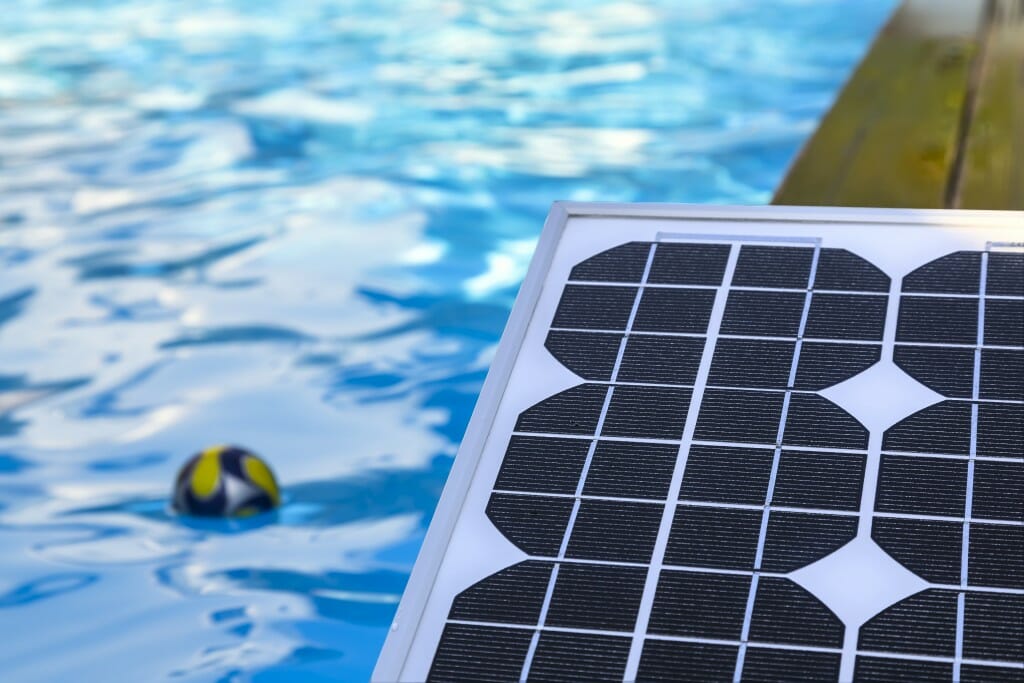 pool solar panels installation