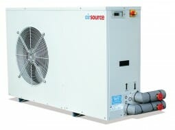 Heat pump on a white background