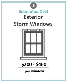 exterior storm windows cost