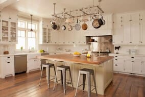 Pot hangers via Tim Barber Ltd. Architecture