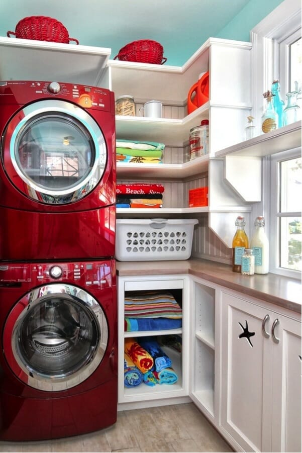 Red Laundry room