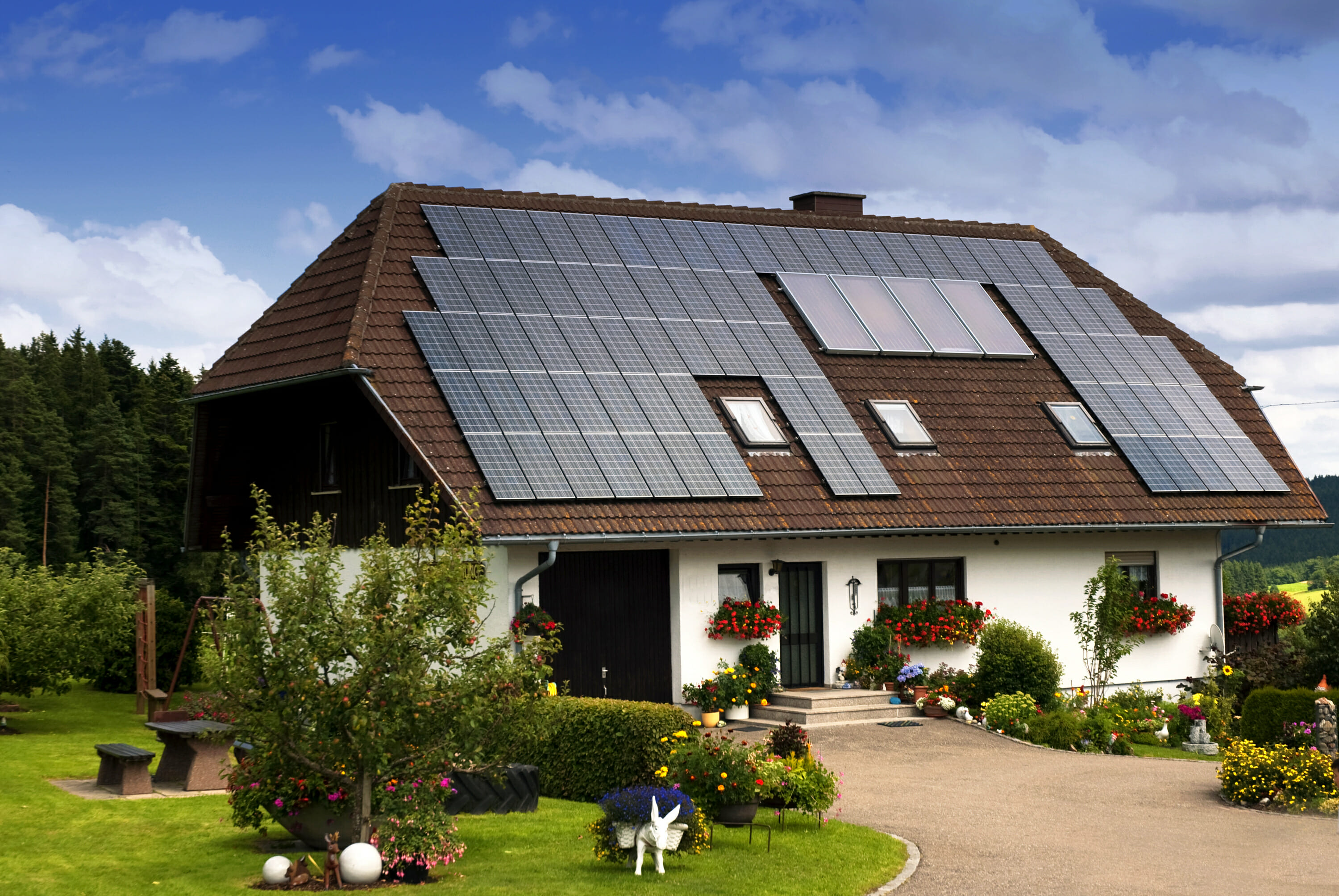 Solar Panels Cottage 