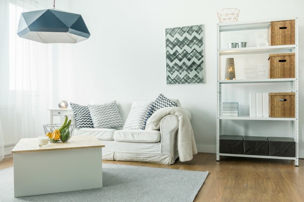 minimalistic style living room