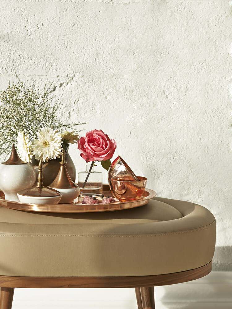 Copper serving tray