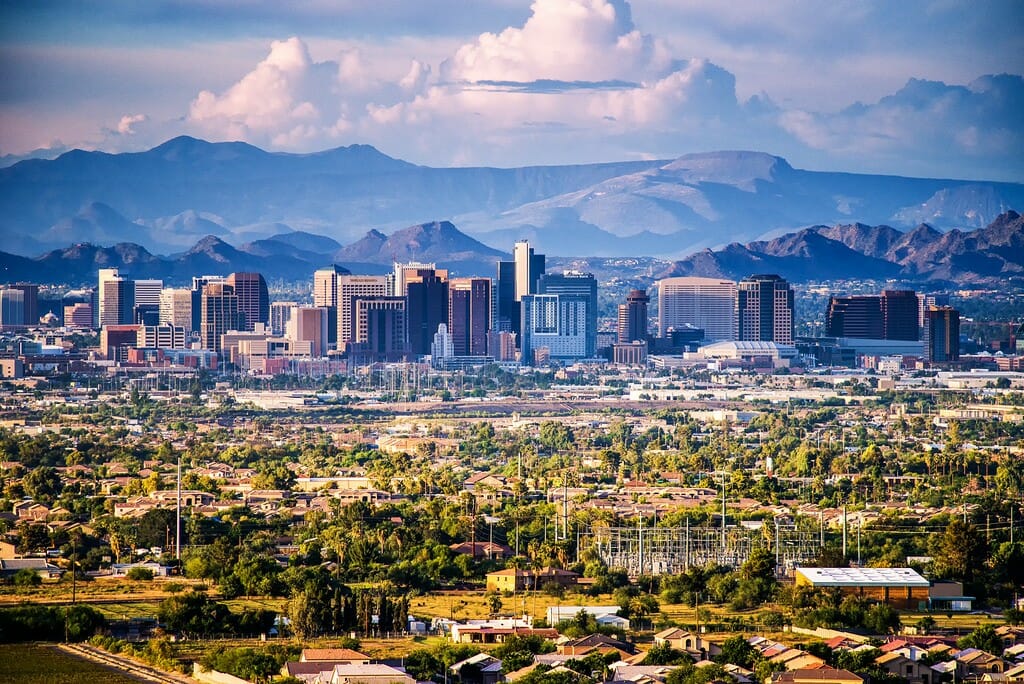 Photo of downtown Phoenix, AZ