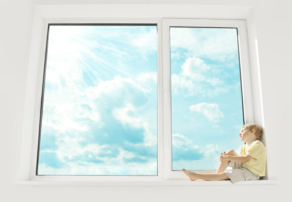 Boy in Sunny WIndow