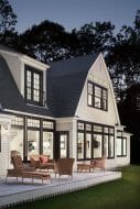 black exterior window frames