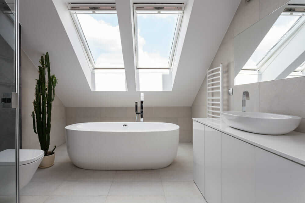 skylight in bath