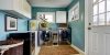 blue laundry room