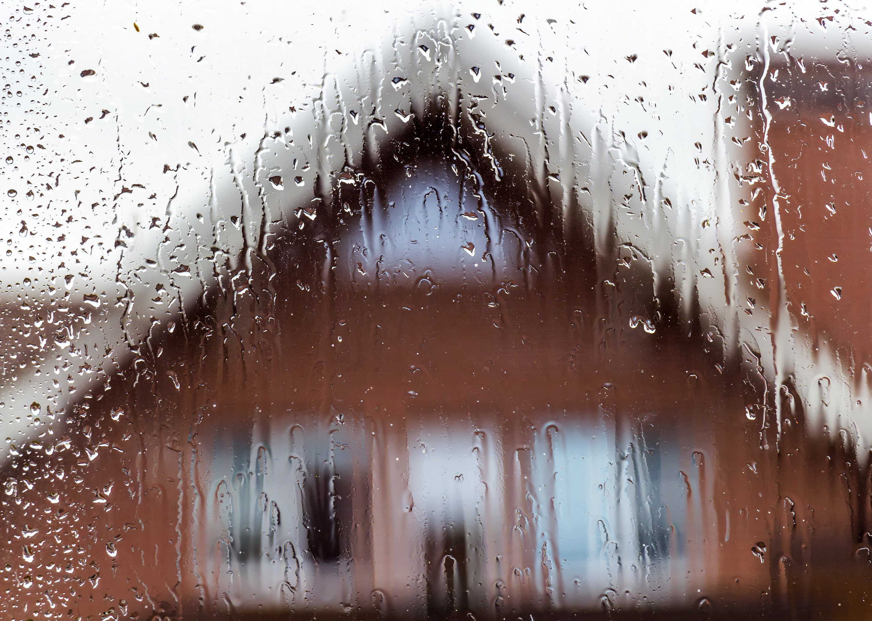 wet house through lens