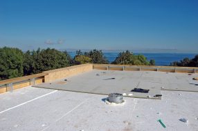 flat roof with rigid insulation