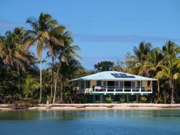 Beach solar panel home