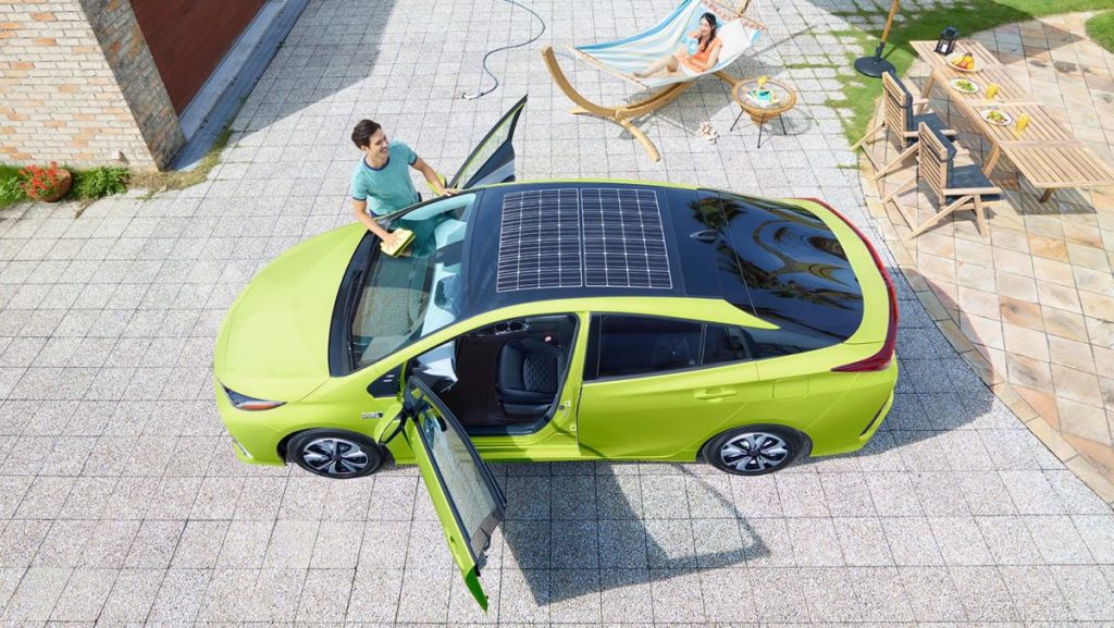 Solar-assisted Prius