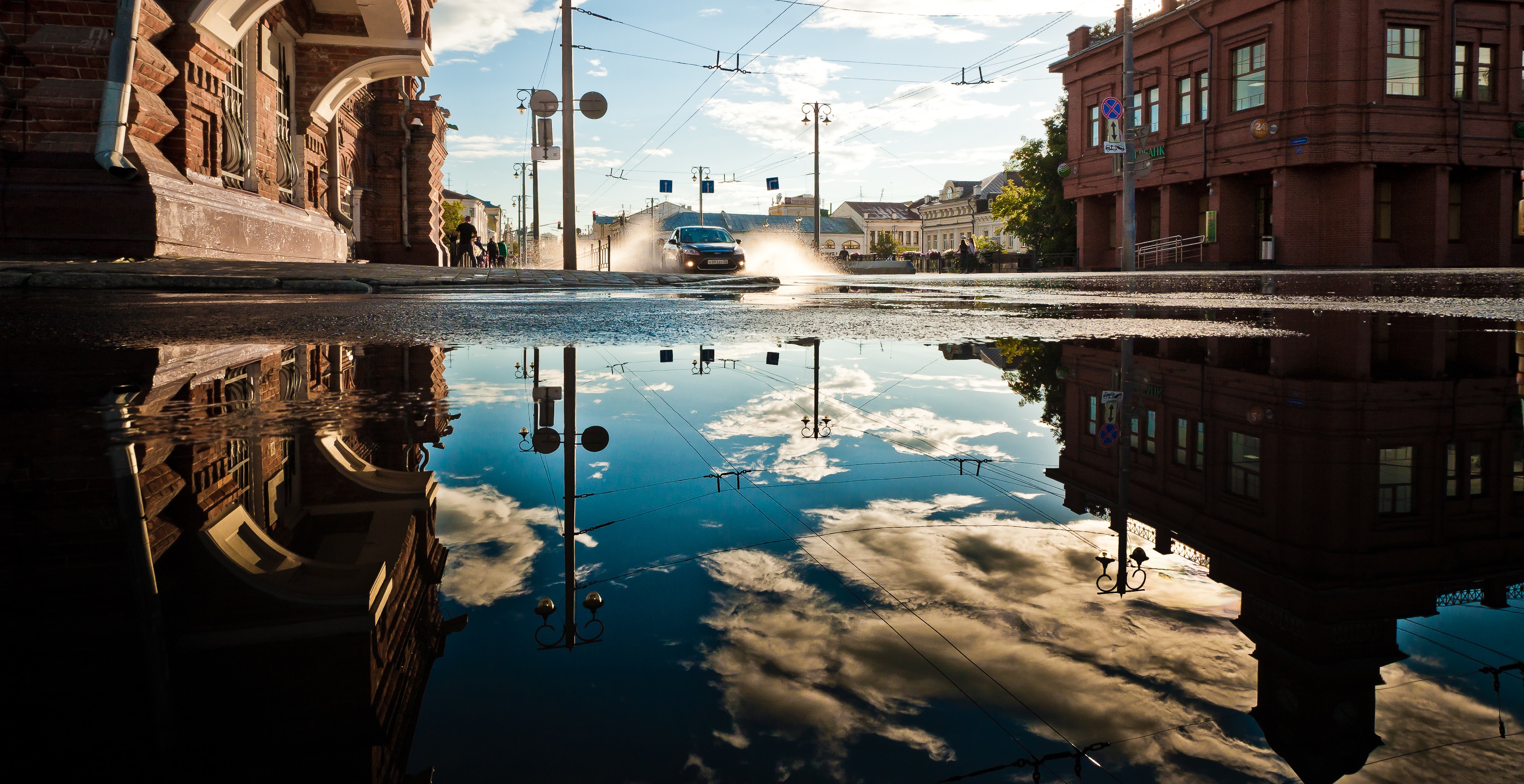 An urban flood