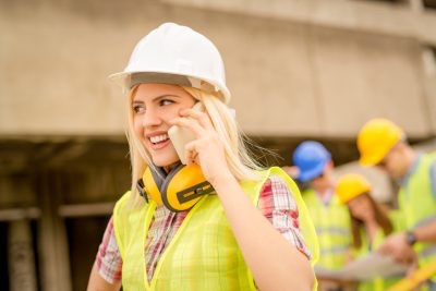 female-contractor-on-phone