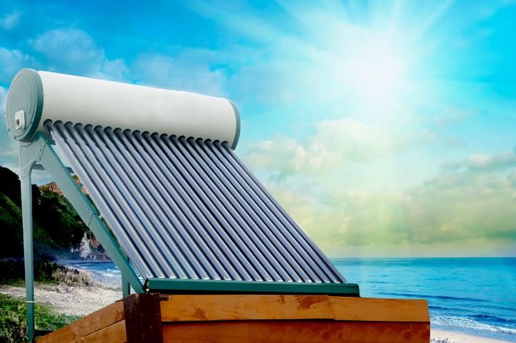solar water heater installation