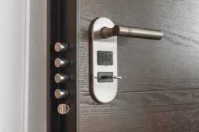 Steel front door