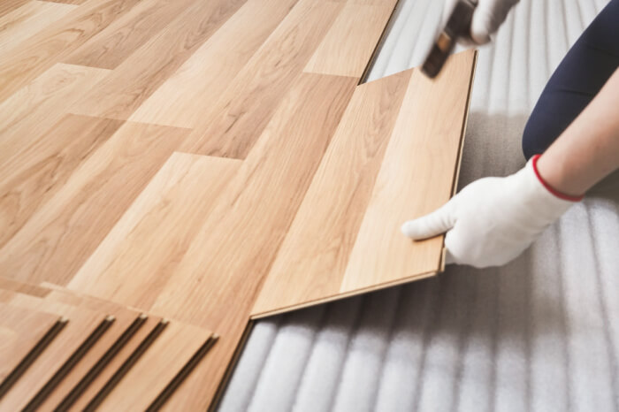 glue flooring planks
