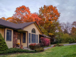 Exterior of home during fall
