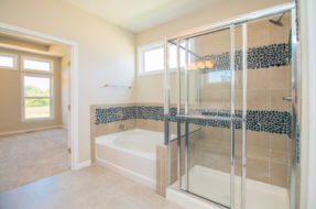 picture of framed shower