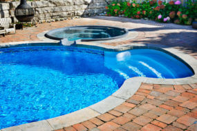 hot tub with pool