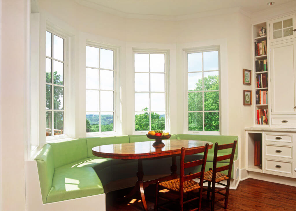 bay window in kitchen