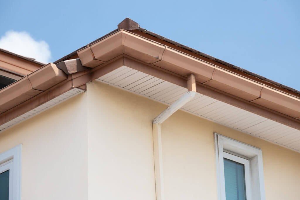 Image of a house with fascia gutters installed