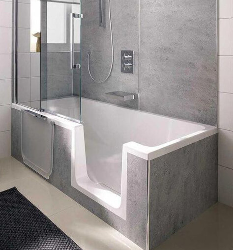 How Much Does A Walk In Tub Shower Combo Cost Modernize - Small Bathroom With Walk In Shower And Tub Combination