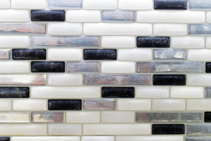 glass tile backsplash