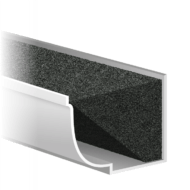 Illustration of foam gutter guard type