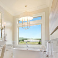 chandelier lighting bathroom