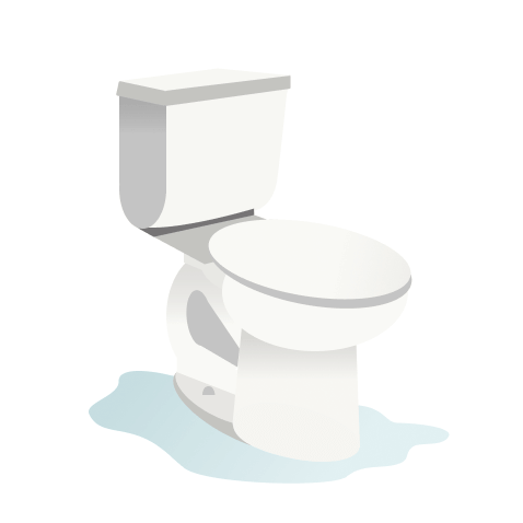 Toilet leaking from base