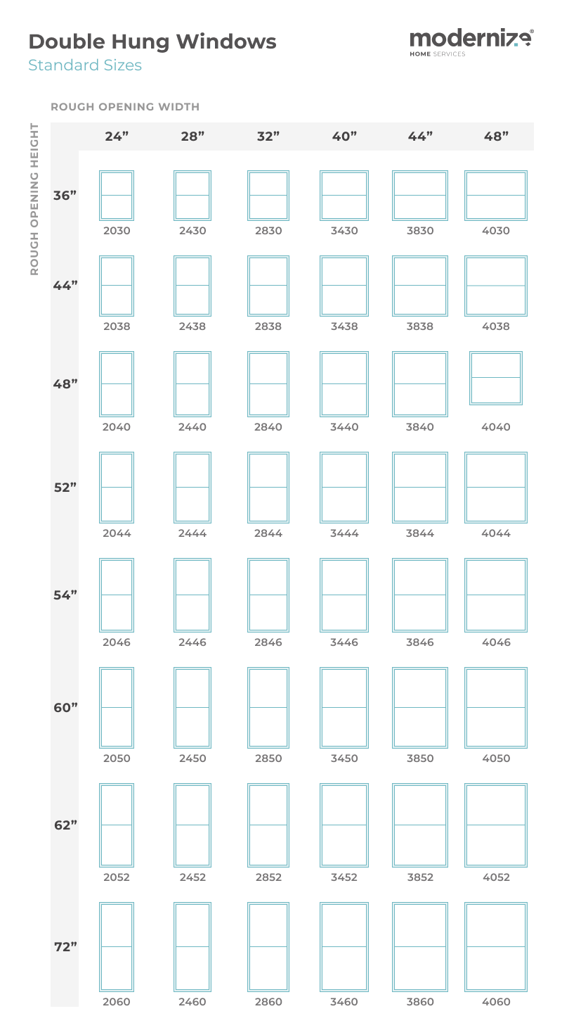 vinyl casement window sizes