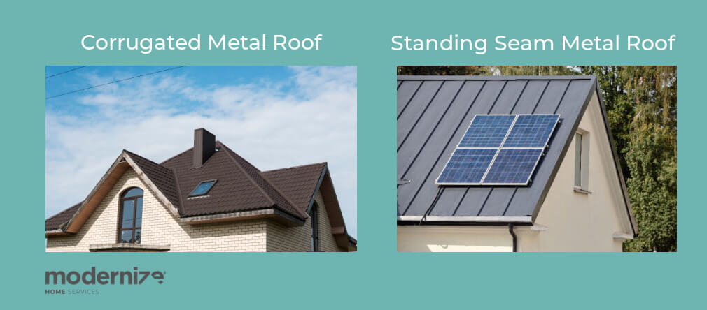 corrugated vs standing seam metal roof
