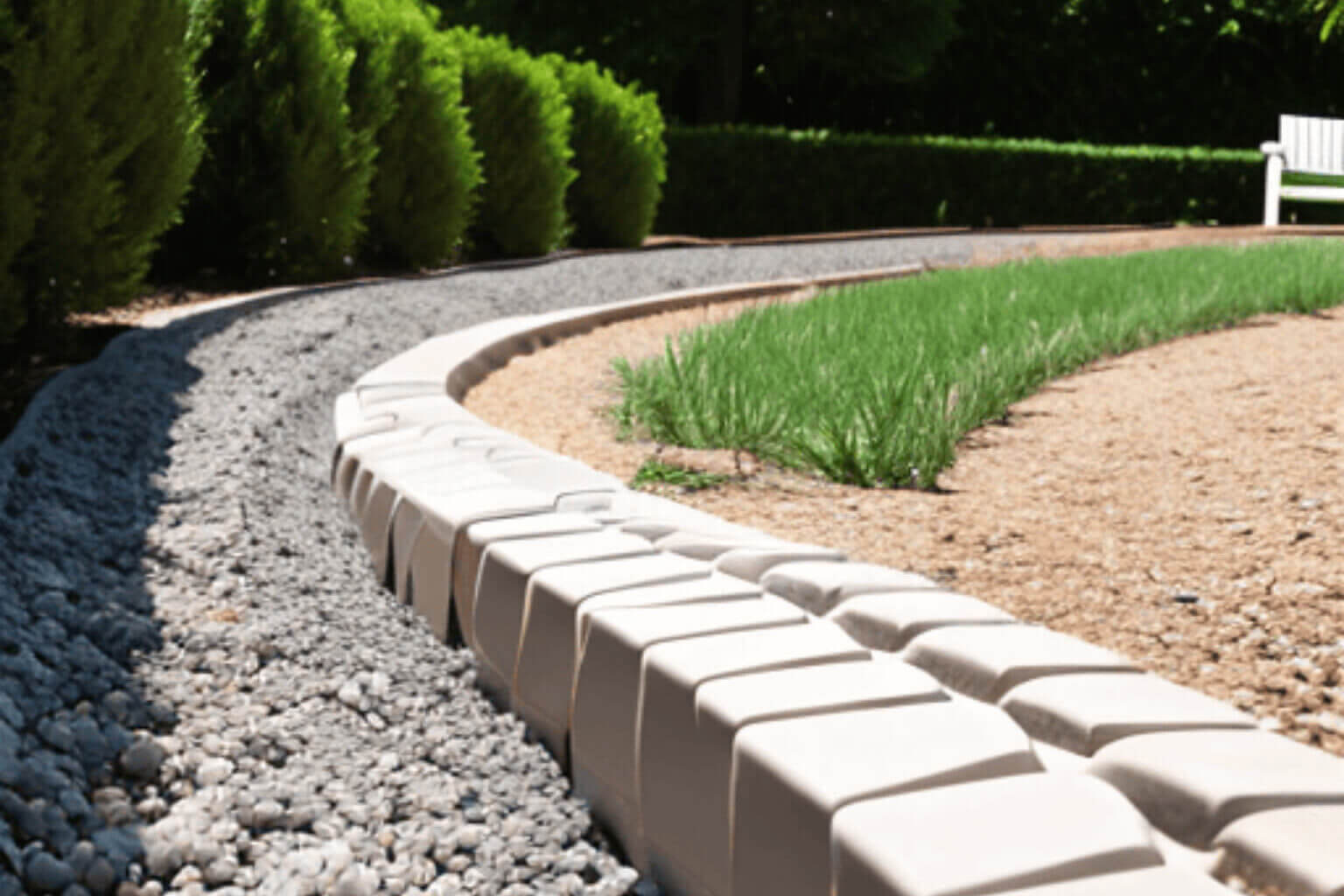 french drain installation in home yard