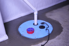AquaStop Sump Pump System Installed