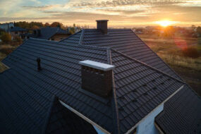 Metal roofing shingles