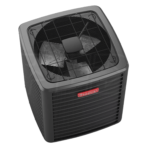 Top view of a Goodman GSXV9 AC unit