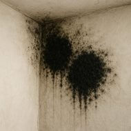 black mold on walls