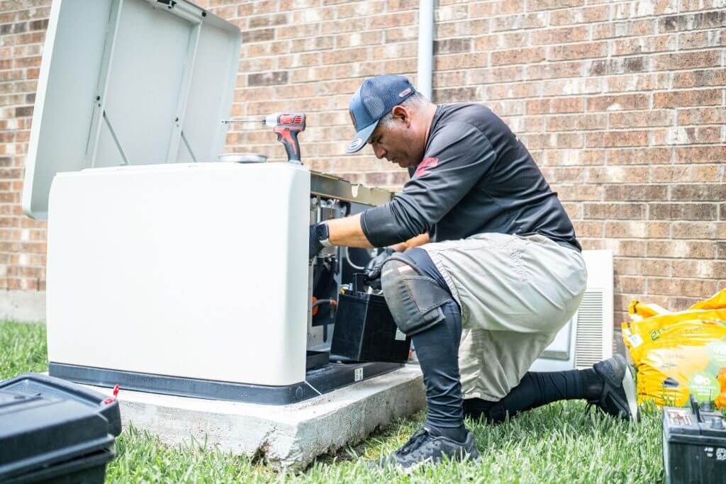 Professional generator installation