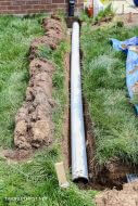 Solid PVC drainage extension